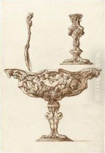 Tazza Withthe Drunken Bacchus And Putti by Jacopo Strada