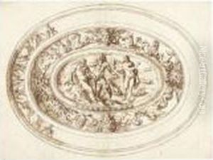 Design For An Elaborate Dish With Zeus Design For An Elaborate Dish With Zeus