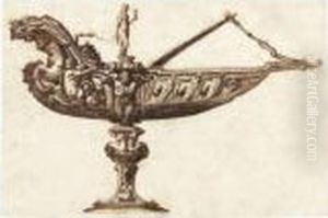 Design For A Tazza Or Incense
Vessel In The Shape Of A Boatsurmounted By The Figure Of Faith Design For A Tazza Or Incense
Vessel In The Shape Of A Boatsurmounted By The Figure Of Faith