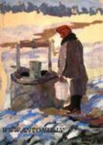 On The Well by Aleksandrs Strals