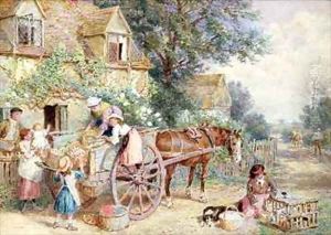 Loading the Cart for Market by Myles Birket Foster
