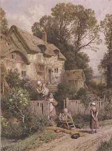 The Chair Mender by Myles Birket Foster