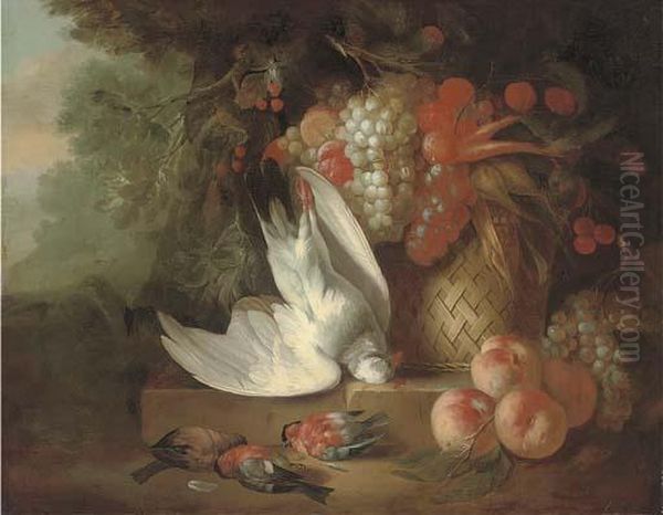 A Basket With Grapes - view 1
