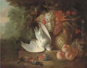 A Basket With Grapes by Tobias Stranover