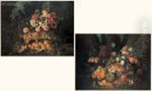 Natures Mortes De Fruits Et De Fleurs - view 1