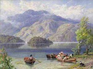 Ben Venue and Ellens Isle Loch Katrine by Myles Birket Foster