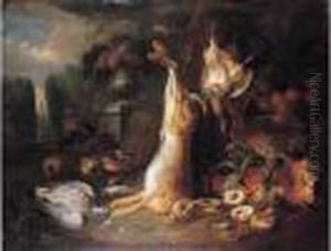 Nature Morte Aux Raisins Et Aux Gibiers Suspendus