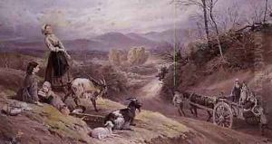 The Goat Herd by Myles Birket Foster