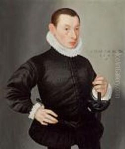 Ritratto D""""uomo Con Farsetto Nero by Lorenz Strauch
