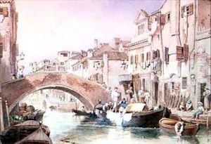 The Canale dei Mori Venice by Myles Birket Foster