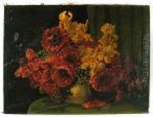 A Still Life With Poppies by Max Theodor Streckenbach