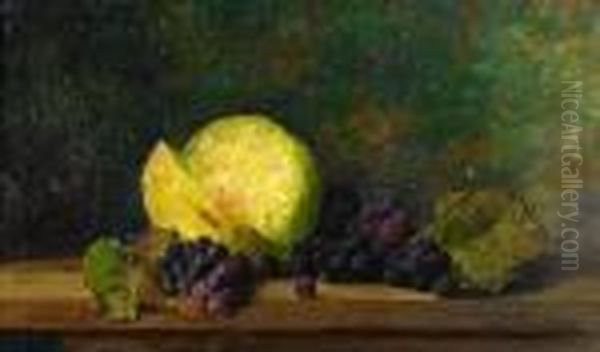 Stilleben Med Melon Och Vindruvor - view 1