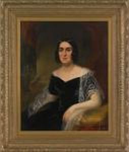 Portrait Of A Woman In A Black Dress