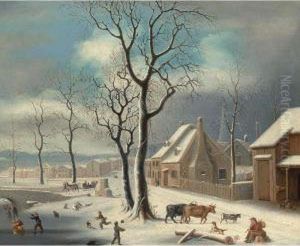 Village In Winter