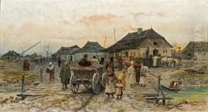 W Malym Miasteczku, Przed 1888 by Franciszek Streitt