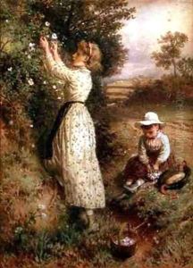 Wild Roses by Myles Birket Foster