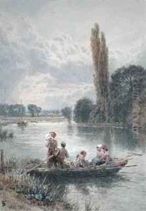 The Ferry by Myles Birket Foster