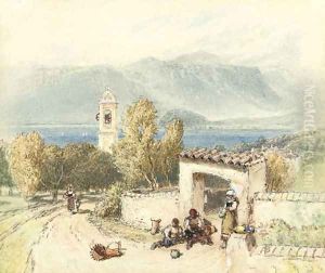 Lake Como 2 by Myles Birket Foster