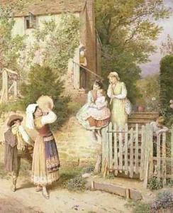 Wandering Minstrels by Myles Birket Foster