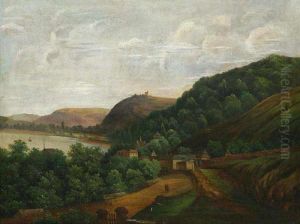 A Landscape Around Prague by Vilem Stroeminger
