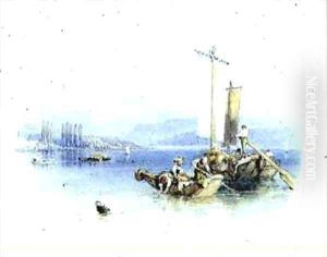 Lake Como Italy by Myles Birket Foster