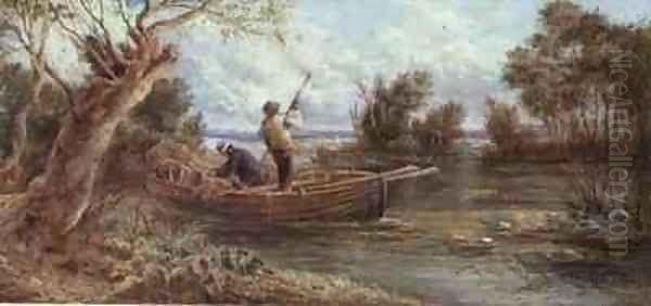 Setting eel traps - view 1