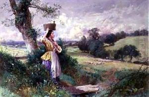 The Milkmaid 2 by Myles Birket Foster