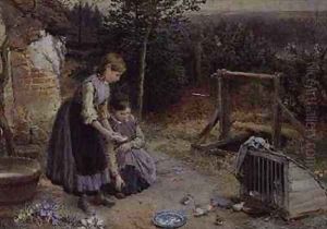 The Hen Coup by Myles Birket Foster