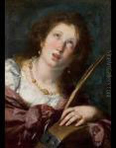 Santa Caterina D""alessandria by Bernardo Strozzi