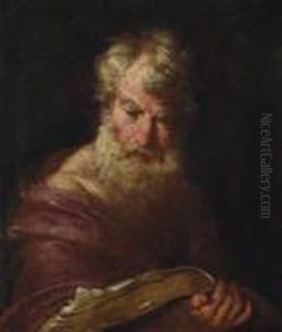 A Philosopher, Half-length by Bernardo Strozzi