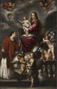 Madonna Col Bambino, San Giovannino, San Lorenzo E Angeli