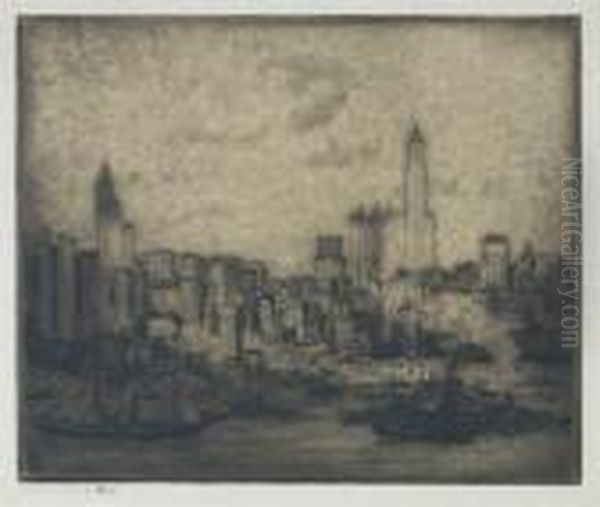 New York Skyscrapers (view Of New York From Brooklyn) - view 1