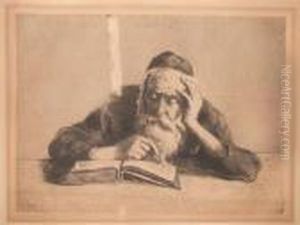 La Lecture by Hermann Struck