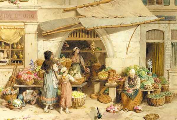 A fruit shop, Rialto market, Venice - view 1