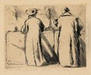 Zwei Juden Beim Beten by Hermann Struck
