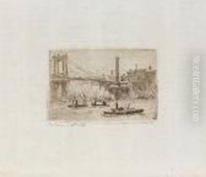 Brooklyn Bridge by Hermann Struck