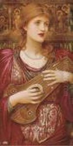 'thy Music, Faintly Falling, Dies Away by John Melhuish Strudwick