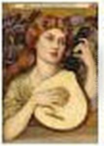 Lady With Lute by John Melhuish Strudwick