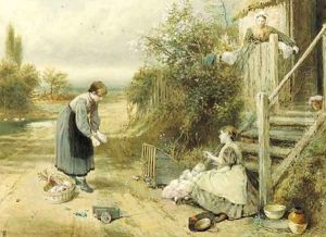 Children playing in a lane