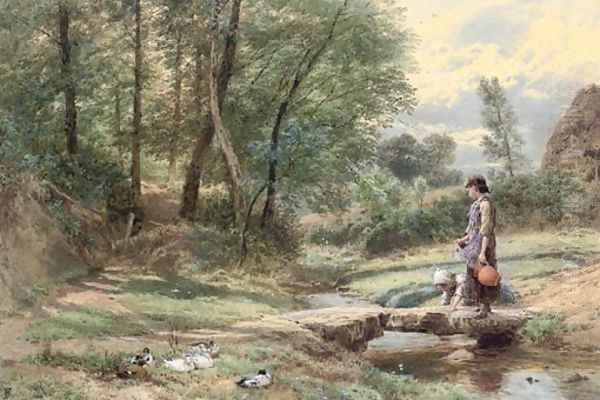 Crossing the stream - view 1