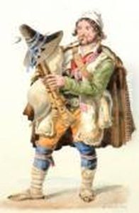 Studies Of Italian Peasants, One A Musician