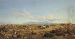 Haymaking In The Roman Campagna
