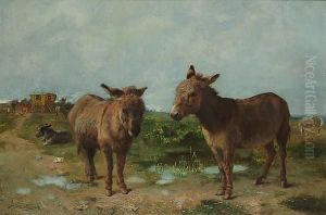 Donkeys On A Heath