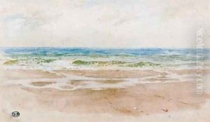 Low tide by Myles Birket Foster