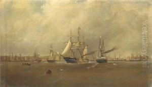 Philadelphia Waterfront, 1860,
Alexander Charles Stuart As Surgeonon The U.s.f. Frigate Cumberland by Alexander Charles Stuart