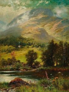 A Scottish Mountain Viewed From Across A River