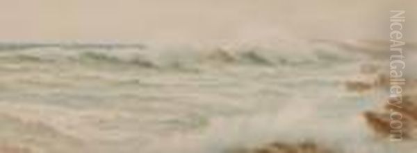 Rough Seas On The Rocks - view 1