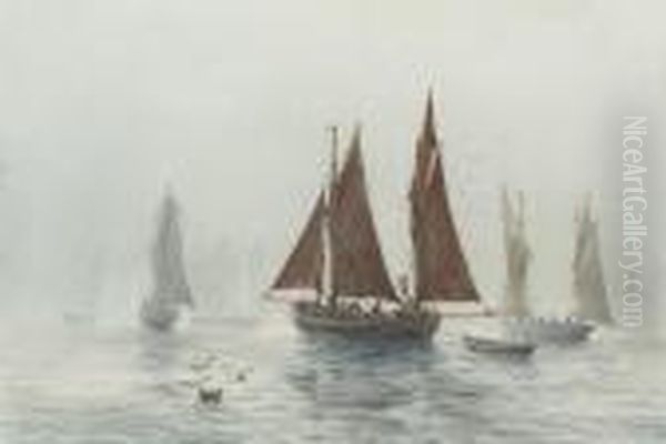 The Fishing Fleet In A Calm - view 1
