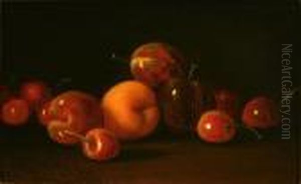 Still Life With Cherries, Apricots And Plums - view 1