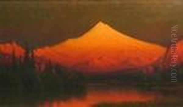 Sunset Over Shasta - view 1